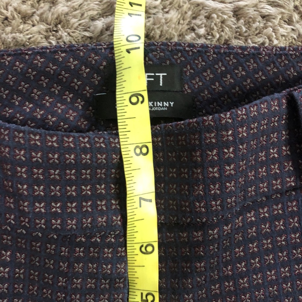 LOFT Women's Julie Skinny Mid Rise Work Pants 2 - Picture 4 of 8